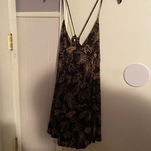 Black floral patterned dress 🖤👗